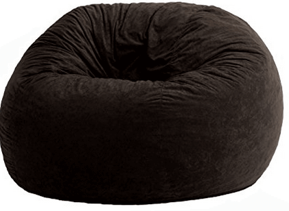 Big Joe Large Fuf in Comfort Suede, Black Onyx