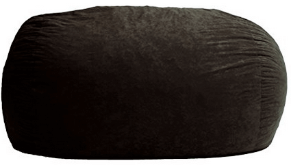 Big Joe XL Fuf in Comfort Suede, Black Onyx