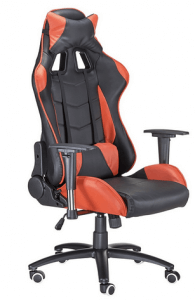 Pinty Red and Black Adjustable Recliner Chair