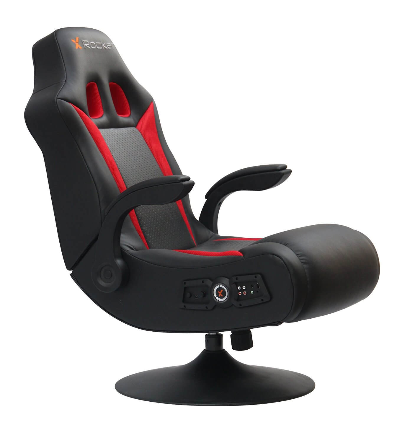 Shanghai X Rocker 5125401 2.1 Wireless Bluetooth Audi Pedestal Video Gaming Chair IMPORT Black/Red Ace Bayou 