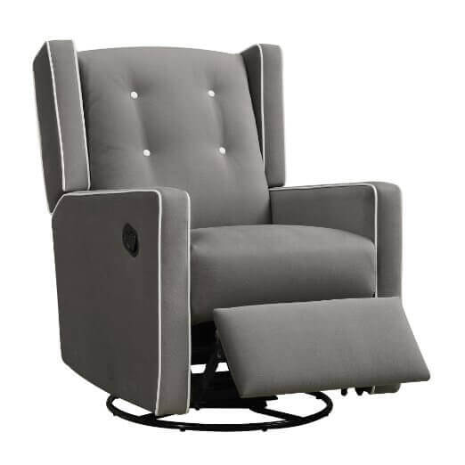 Baby Relax Mikayla Upholstered Swivel Gliding Recliner