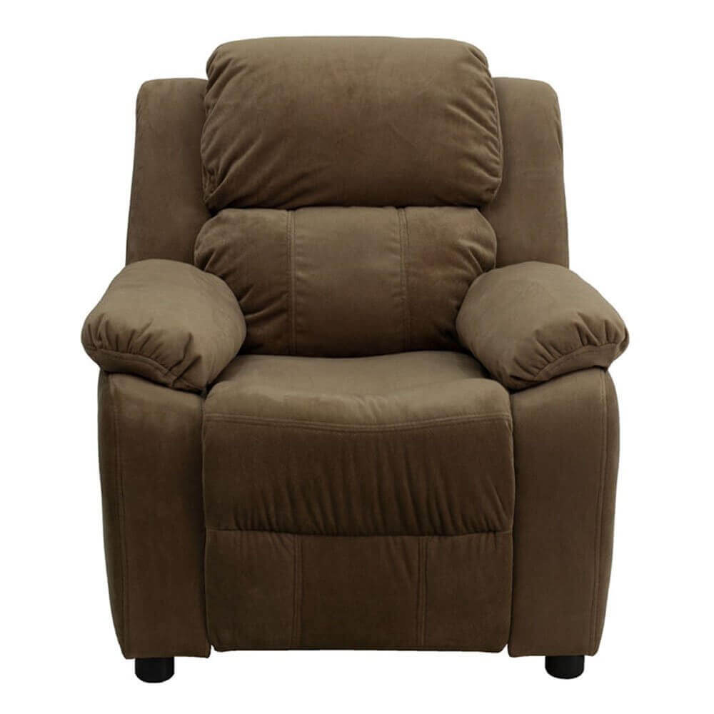 Heavily padded kid recliner