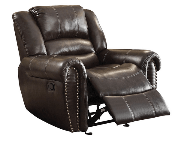 Homelegance 9668BRW-1 Glider Reclining Chair