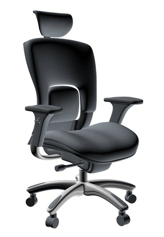 GM Seating Ergolux Genuine Leather Executive Hi Swivel Chair