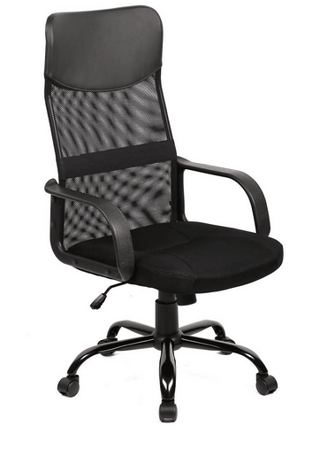New Black Modern Fabric Mesh High Back Office Task Chair