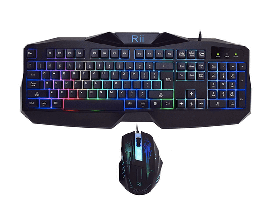 Rii RM400 LED Gaming Keyboard & Mouse Combo Bundle
