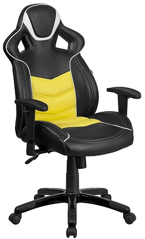 Flash Furniture High Back Canary Yellow Executive Gaming-Racing Swivel Chair