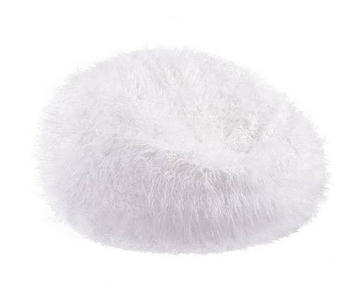 Acanva Large Plush Faux Fur Teardrop Slacker Bean Bag Chair