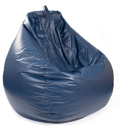 Gold Medal Large Leather Look Tear Drop Best Bean Bag