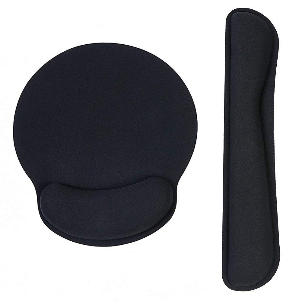 Eastshining Memory Foam Mouse Pad Keyboard Wrist Rest