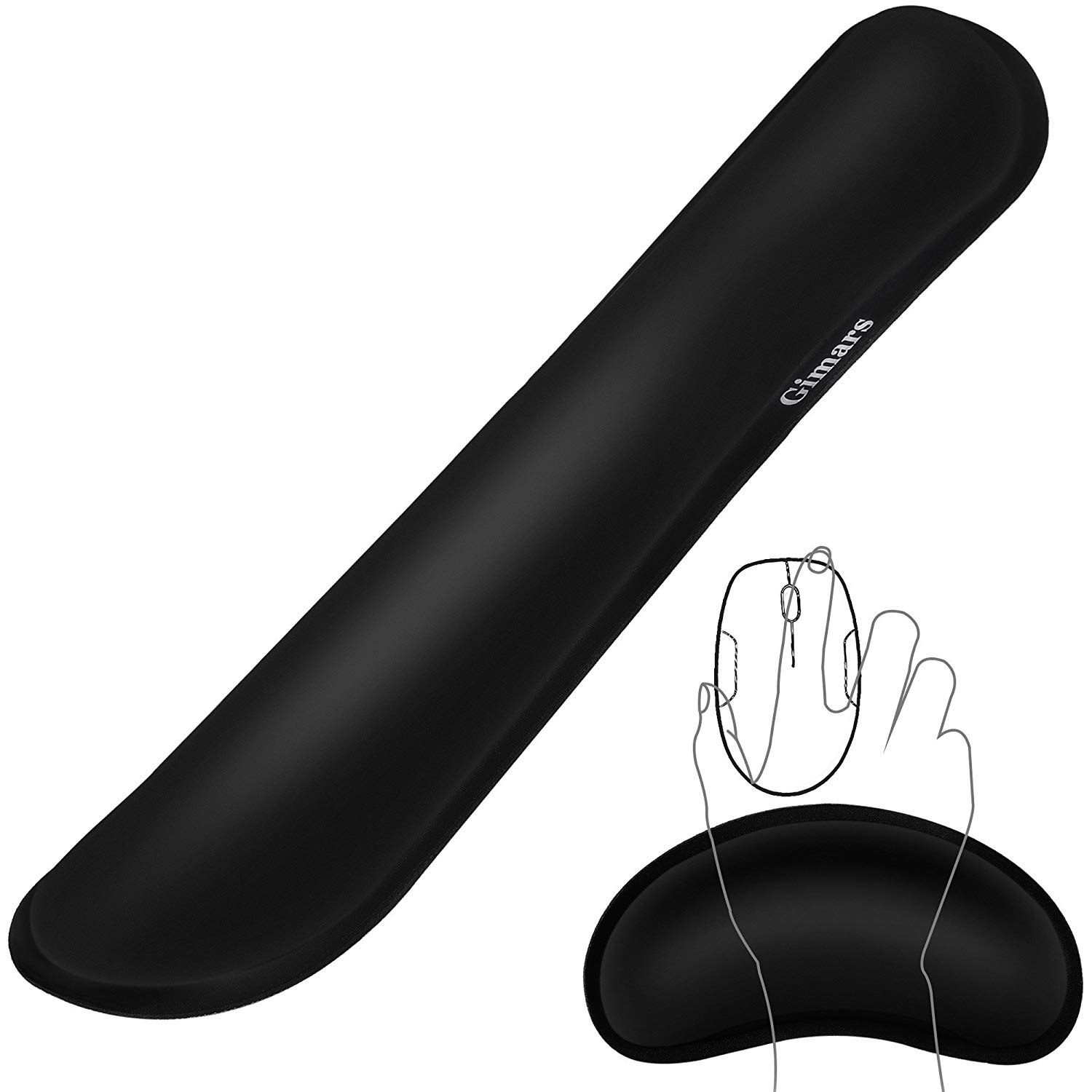 Gimars Memory Foam Set Keyboard Wrist Rest Pad
