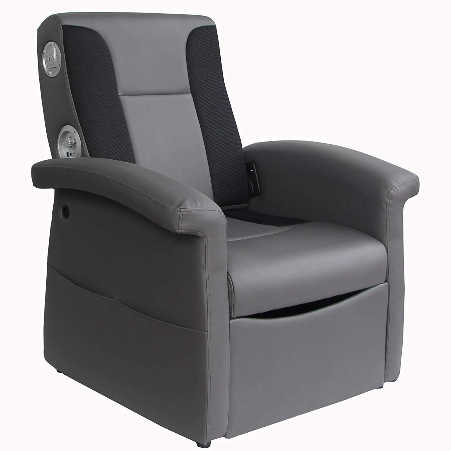 X Rocker 0717901 Triple Flip 2.1 Storage Ottoman Sound Chair with Arms