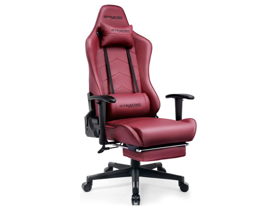 The best cheap gaming chair with footrest we want to mention is the GTRacing Executive Recliner. Very comfortable chair, too.